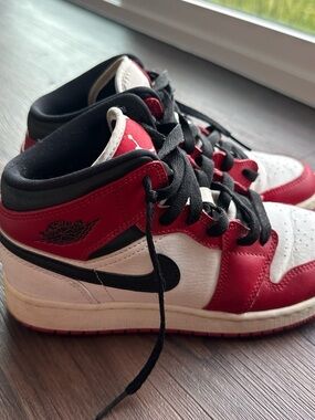 Jordan Kids Red White Black Sneakers
